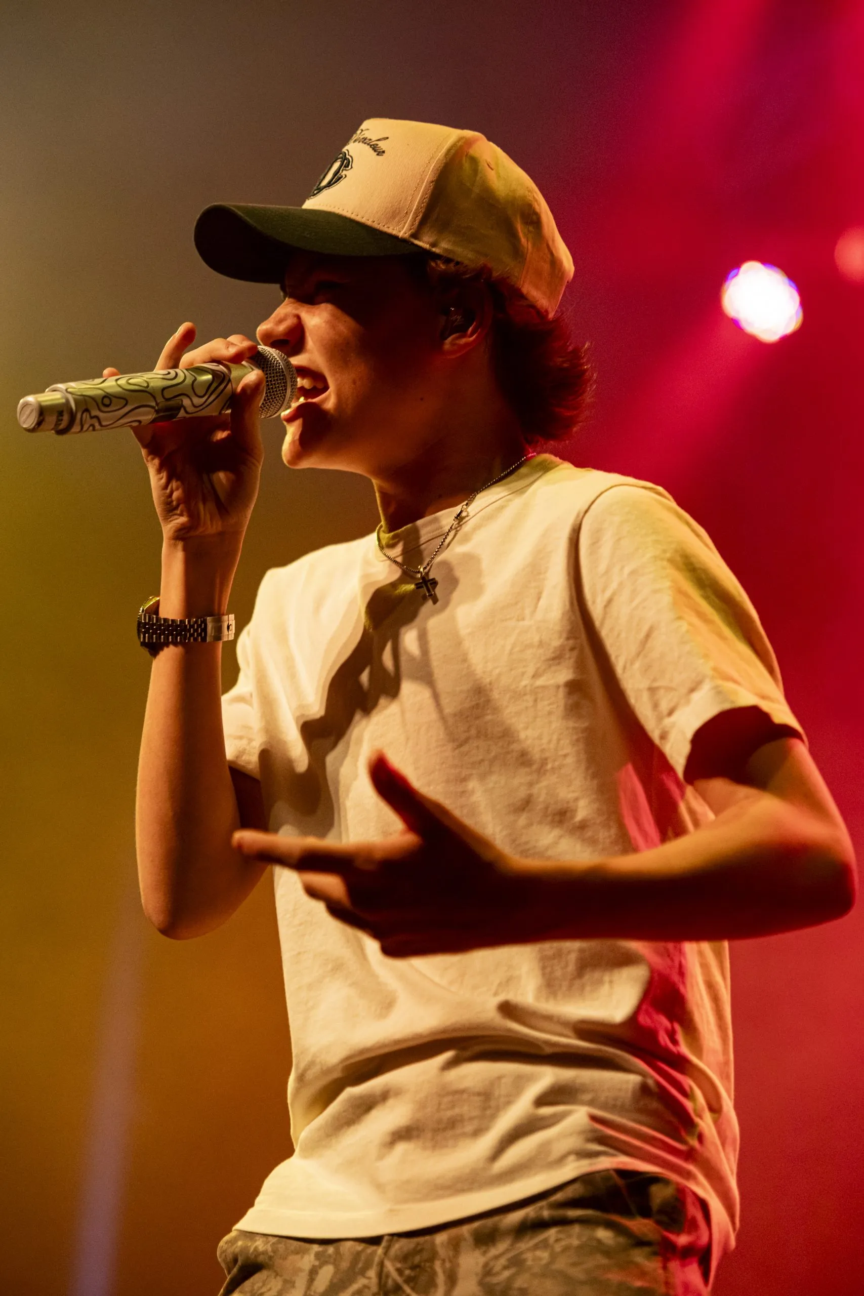 Maddox Batson performing on tour